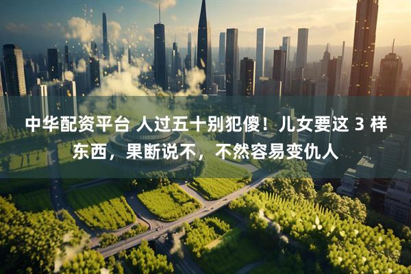 中华配资平台 人过五十别犯傻！儿女要这 3 样东西，果断说不，不然容易变仇人